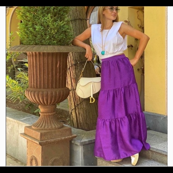 ZARA Voluminous midi skirt 7149/047 - Picture 10 of 17